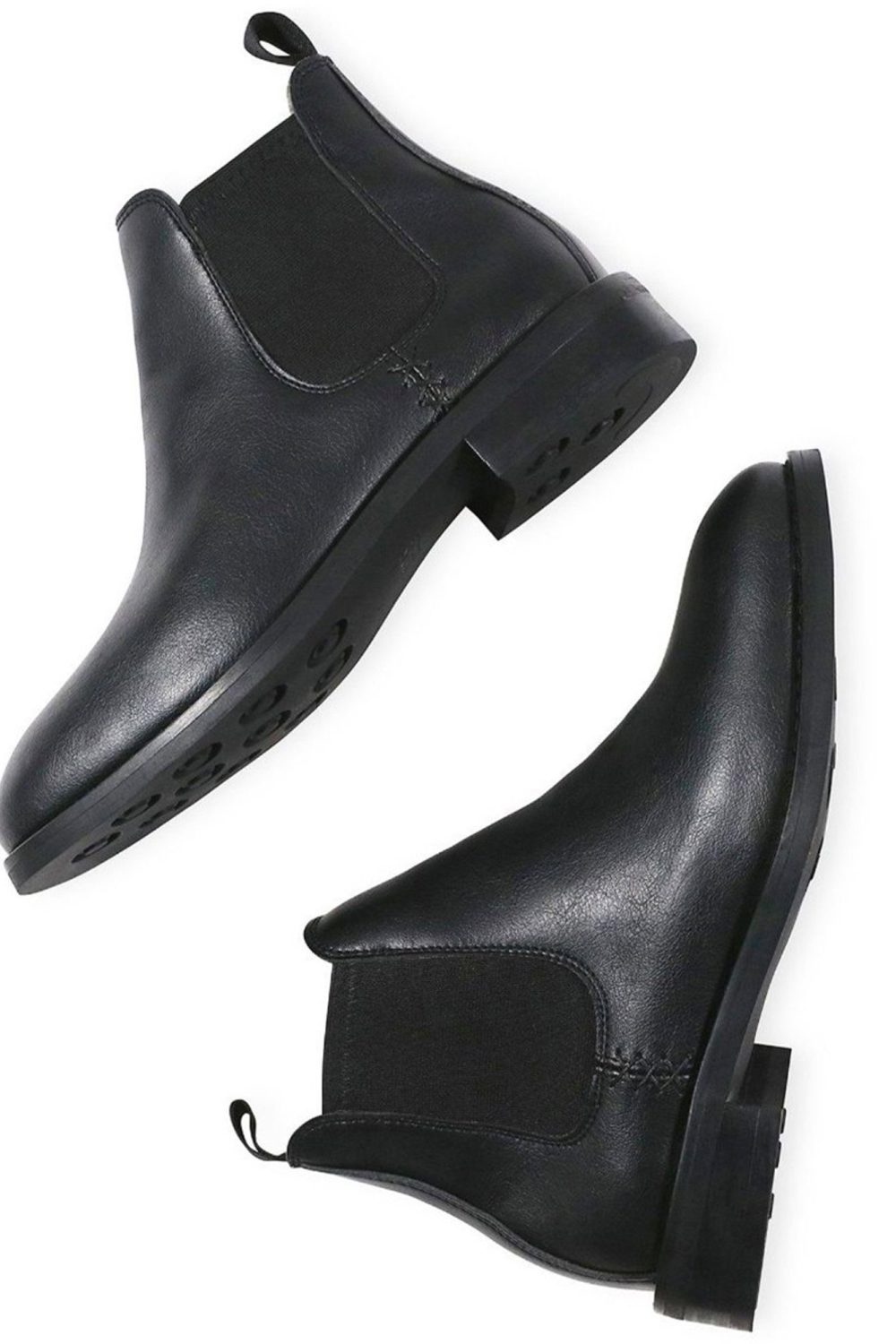 Will's Vegan Store mannen vegan Chelsea Boots Waterproof Zwart