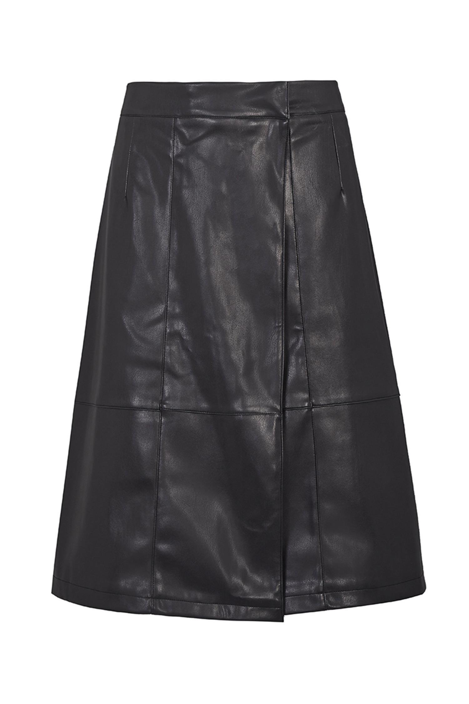 Will's Vegan Store  Vegen Leren Rok Zwart