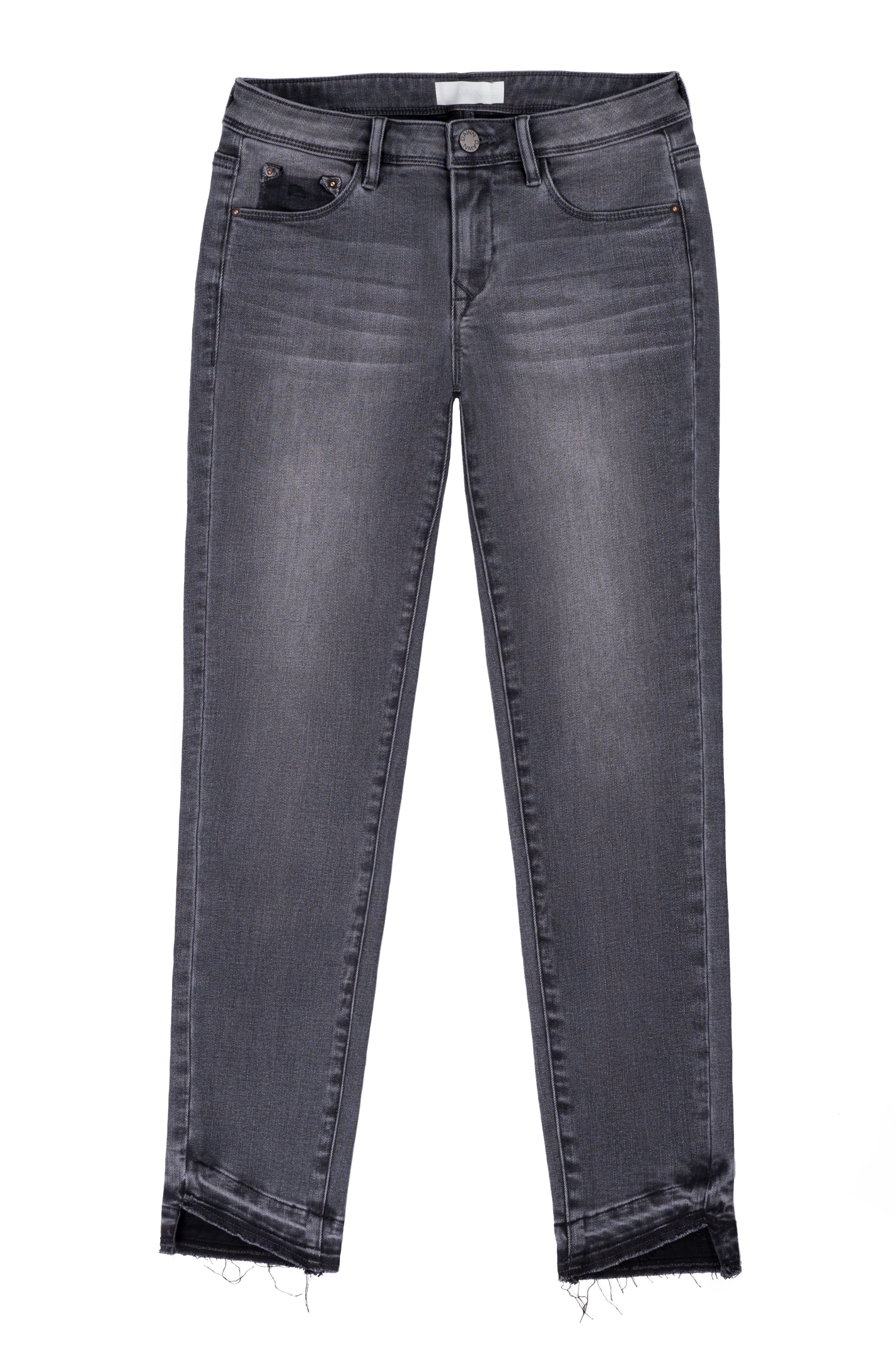 Dawn  Slim Jeans Mid Sun Donkergrijs