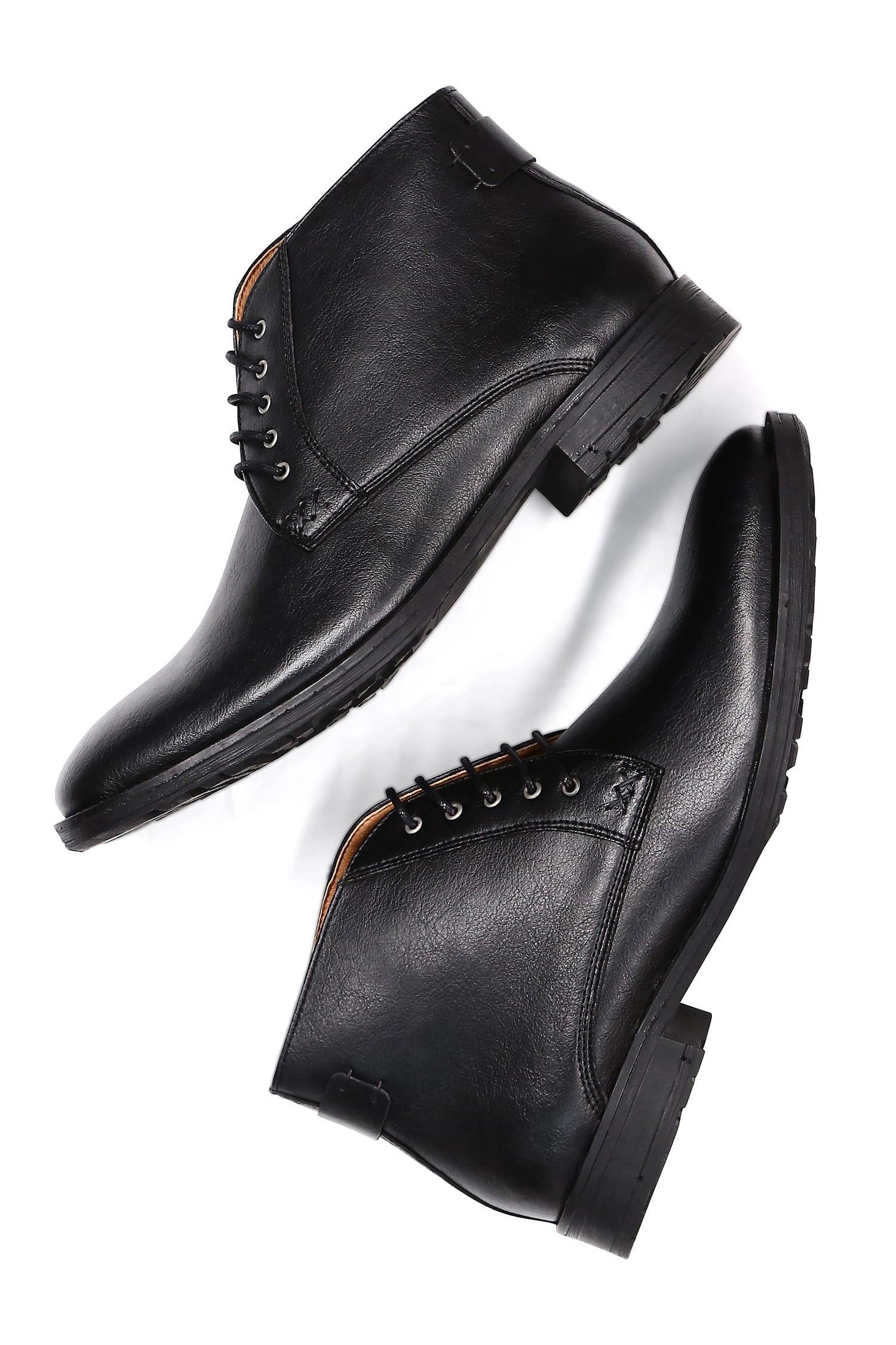 Will's Vegan Store mannen vegan Boots Chukka Zwart