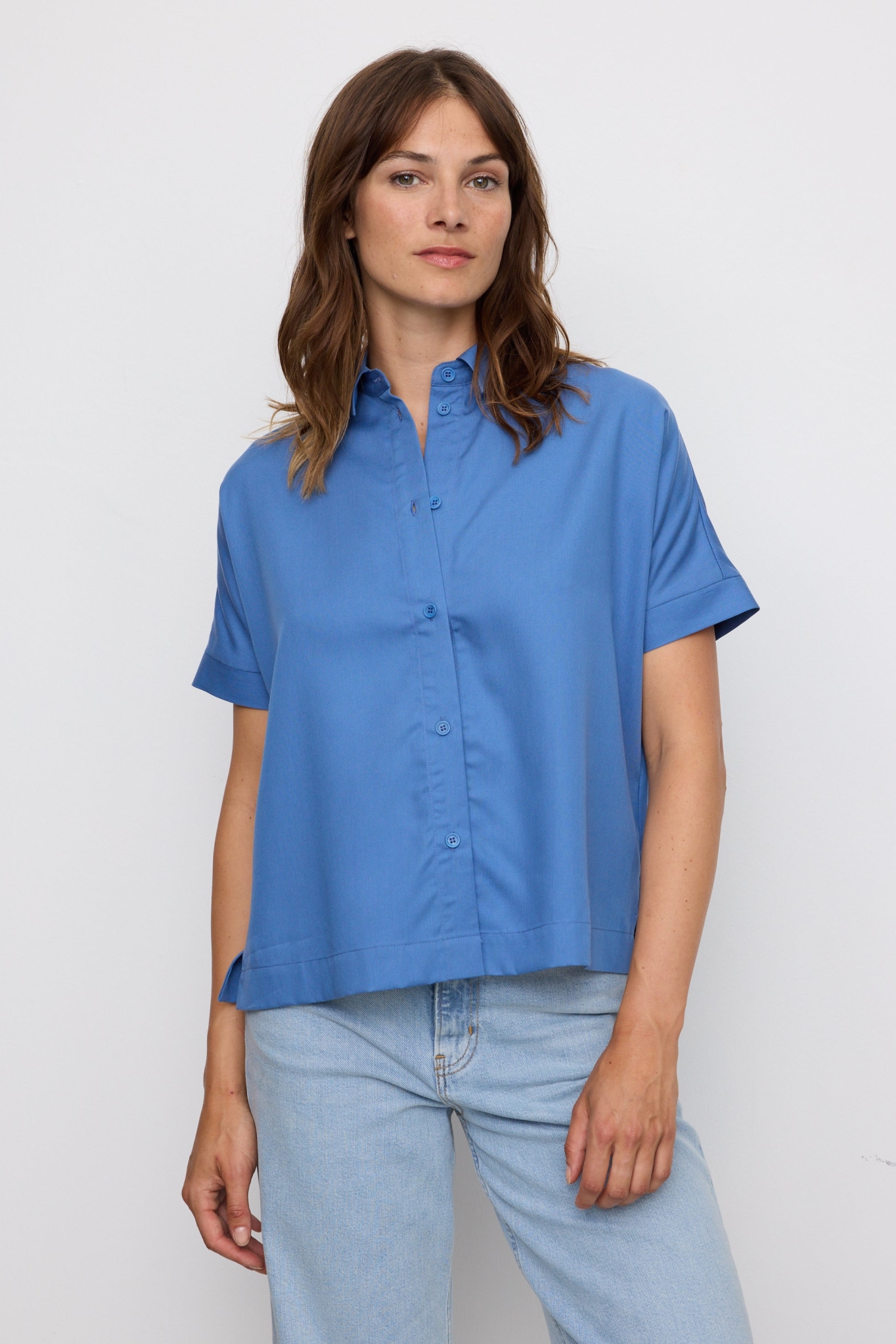 Recolution  Shirt Lotus Elektrisch Blauw