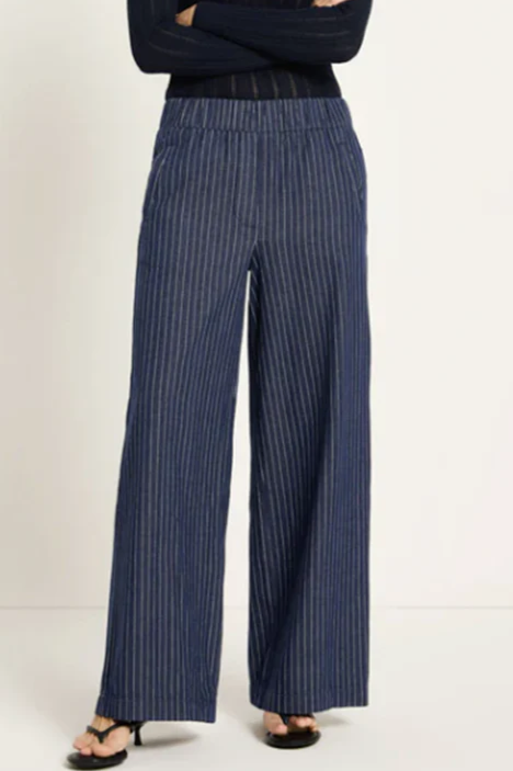Lanius  Broek Met Strepen In Marineblauw En Wit