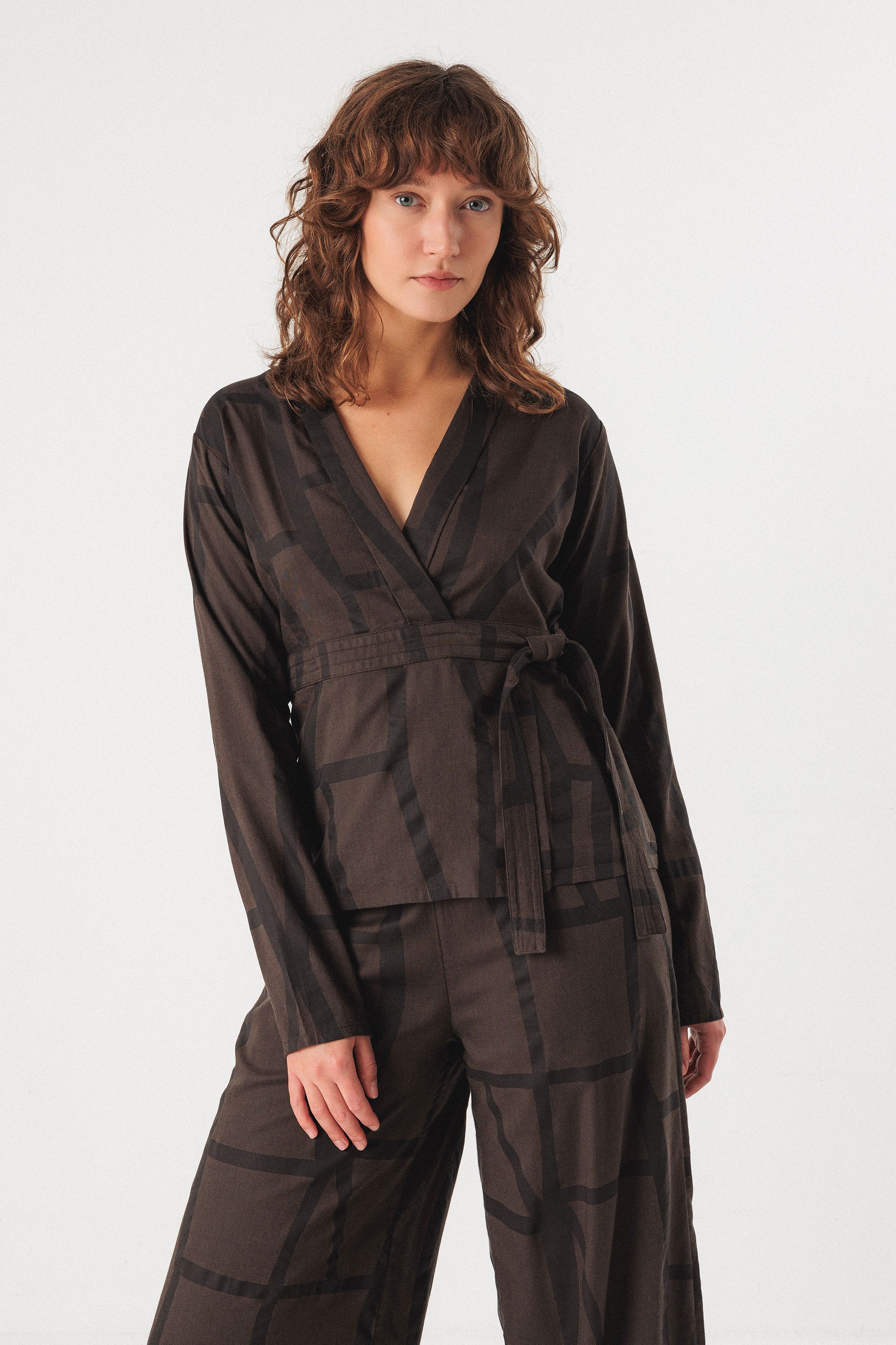 SKFK  Blouse Deiane Brown