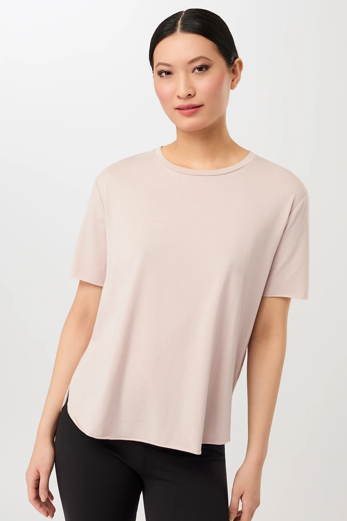 MANDALA  T-Shirt Halfmoon Sheer Pink
