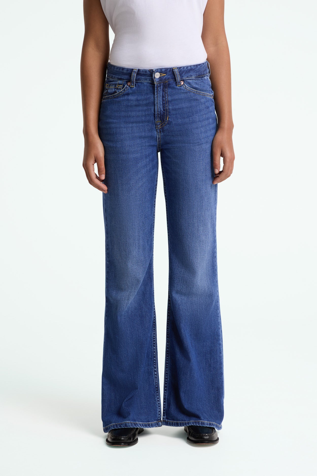 Kings of Indigo  Jeans Kukiko Mid Washed Donkerblauw