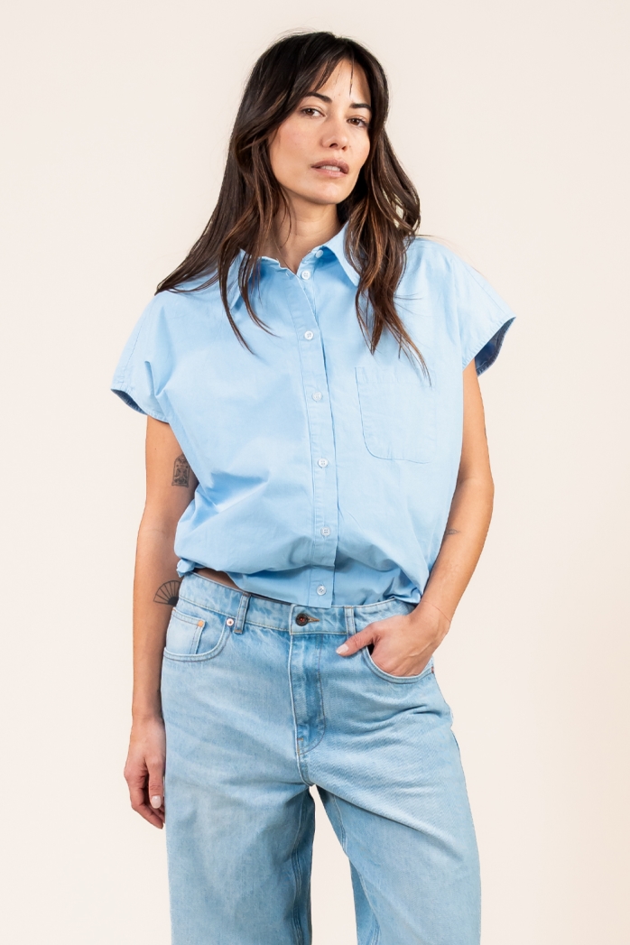 Kuyichi  Blouse Dilek Hemelsblauw