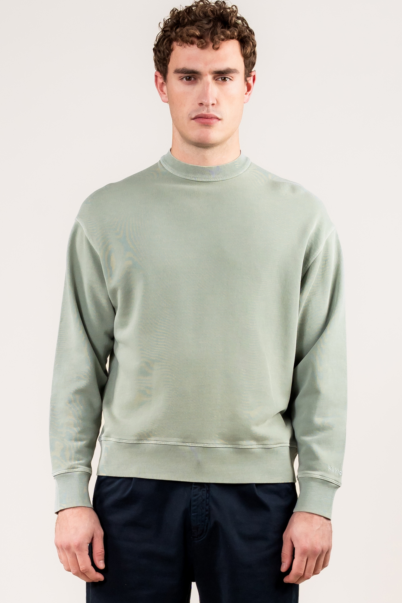 Kuyichi mannen vegan Sweatshirt Jimi Saliegroen