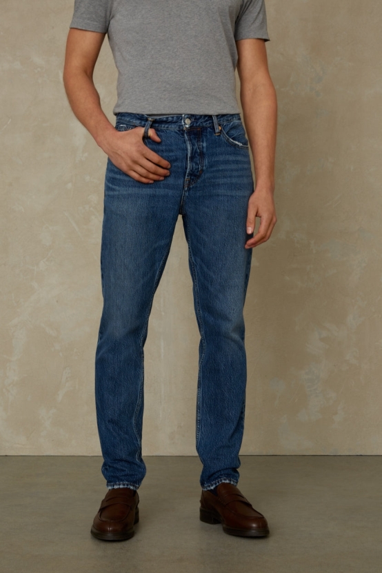 Kings of Indigo mannen vegan Jeans Jerrick Clean Mid Vintage