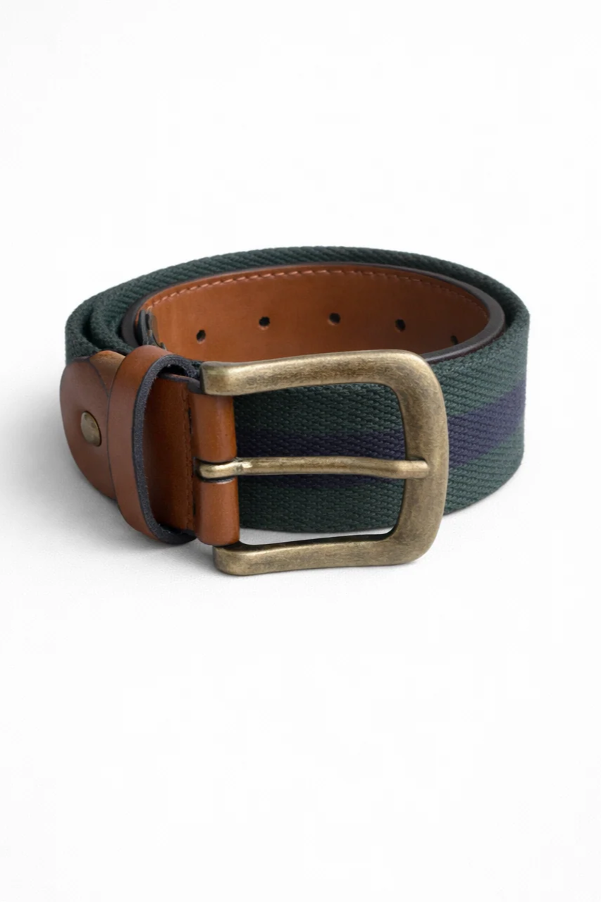 Solari Milano mannen vegan Sempione Riem Groen/Blauw