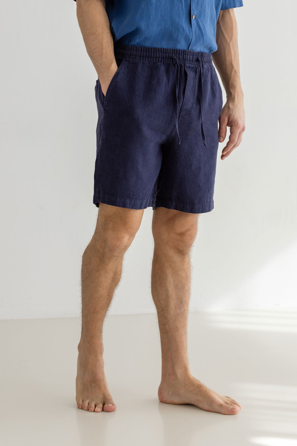 TWOTHIRDS mannen vegan Bagaat Korte Broek In Marineblauw