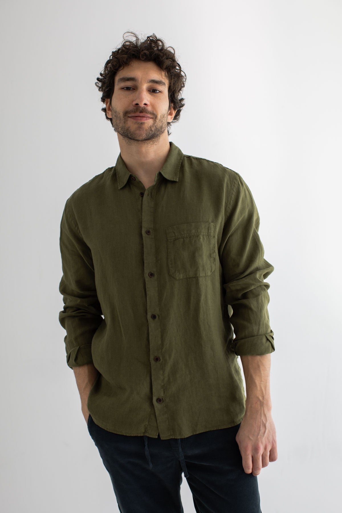 TWOTHIRDS mannen vegan Shirt Mljet Codium Groen