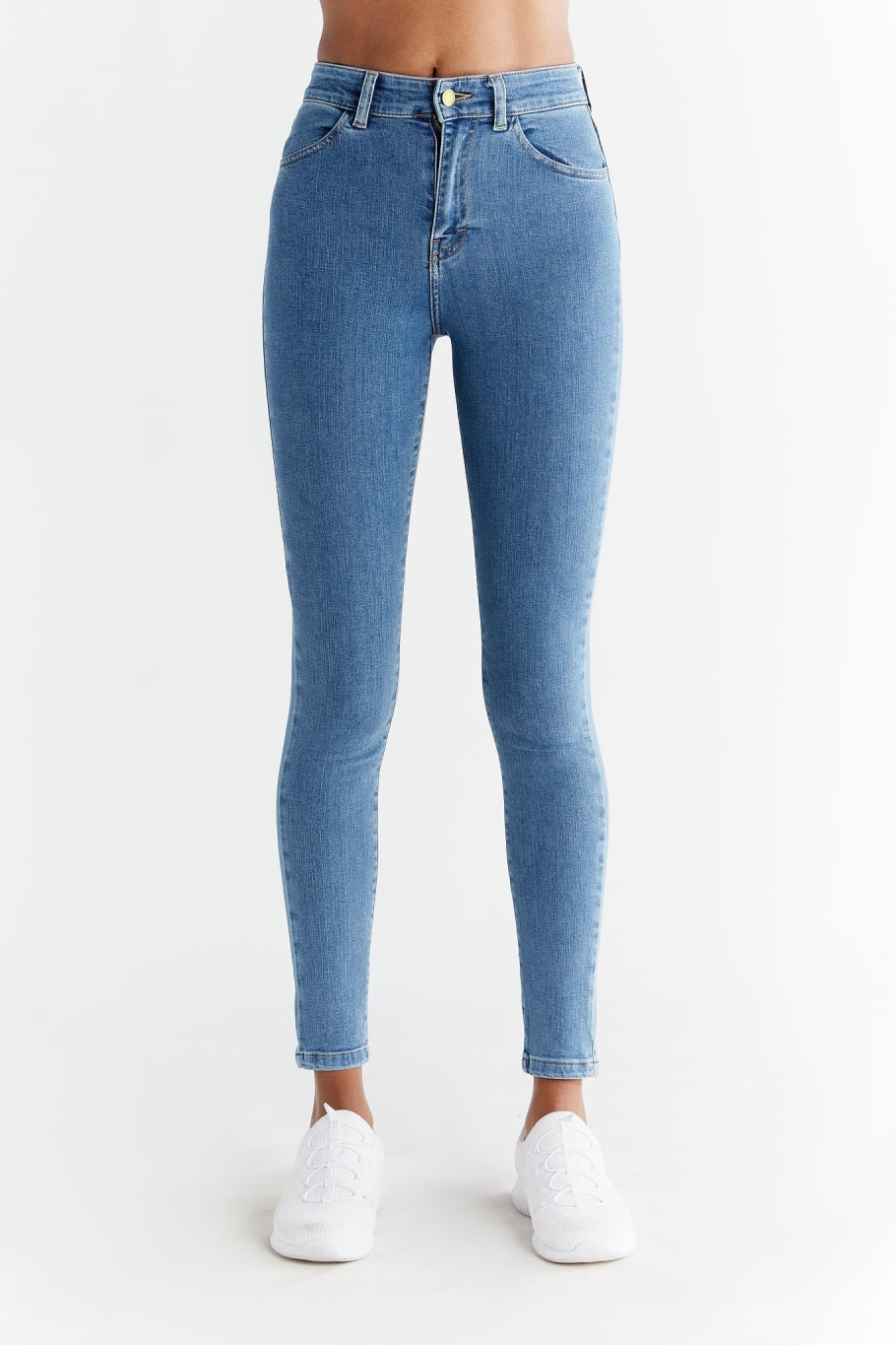 Evermind  Skinny Jeans In Saffierblauw