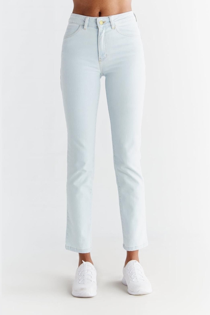 Evermind  Rechte Jeans In Ijsblauw