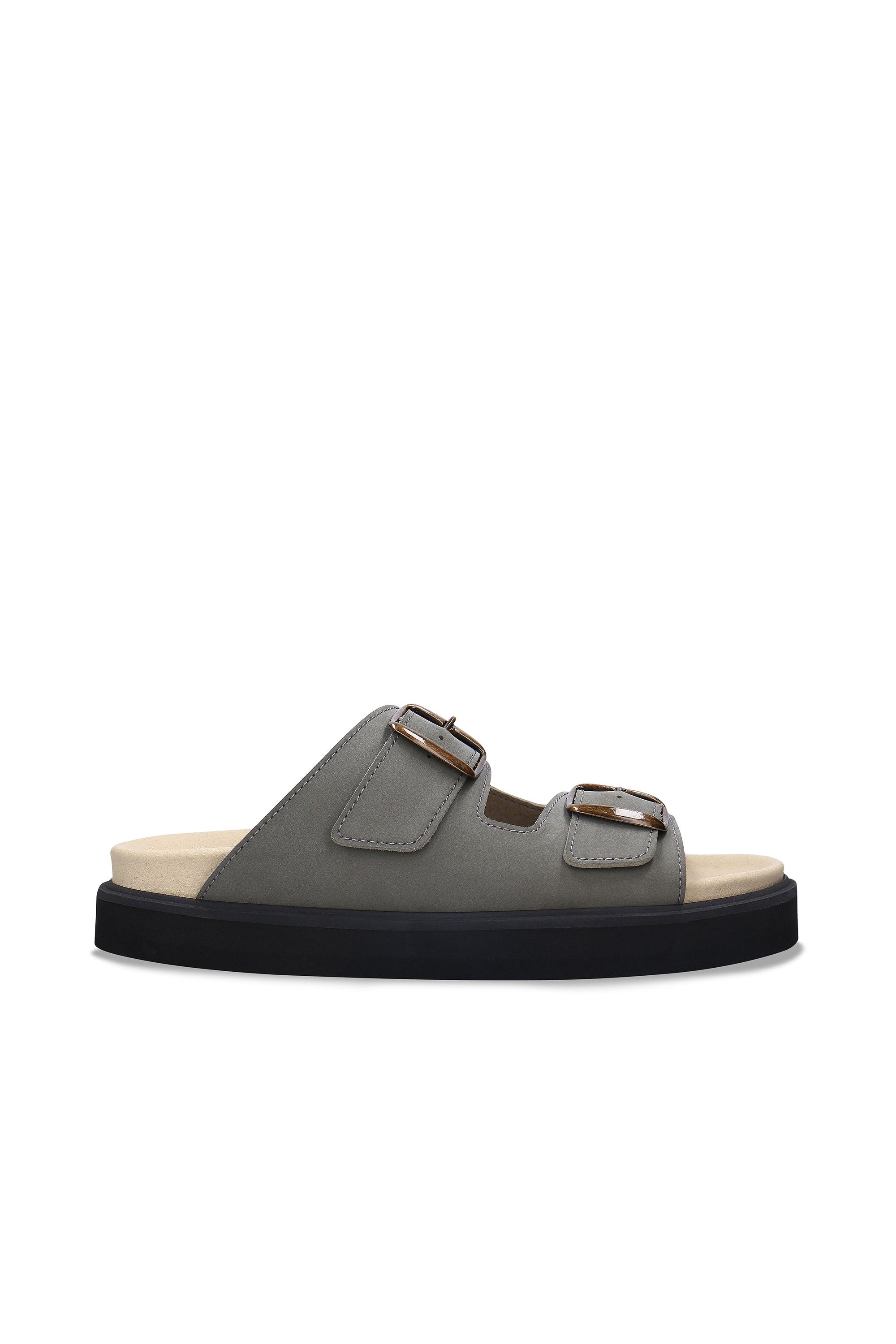 NAE mannen vegan Sandalen Donkergroen