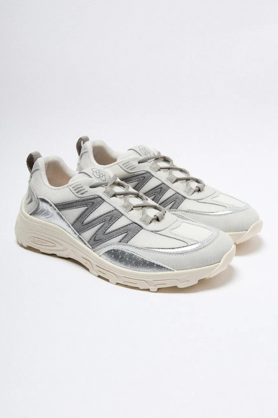 Clotsy  Sneakers Gia Zilvergrijs