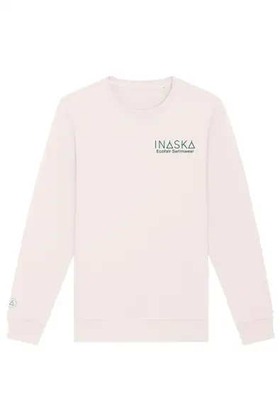 Inaska  Trui Inaska Unisex Vintage Wit Donkergroen