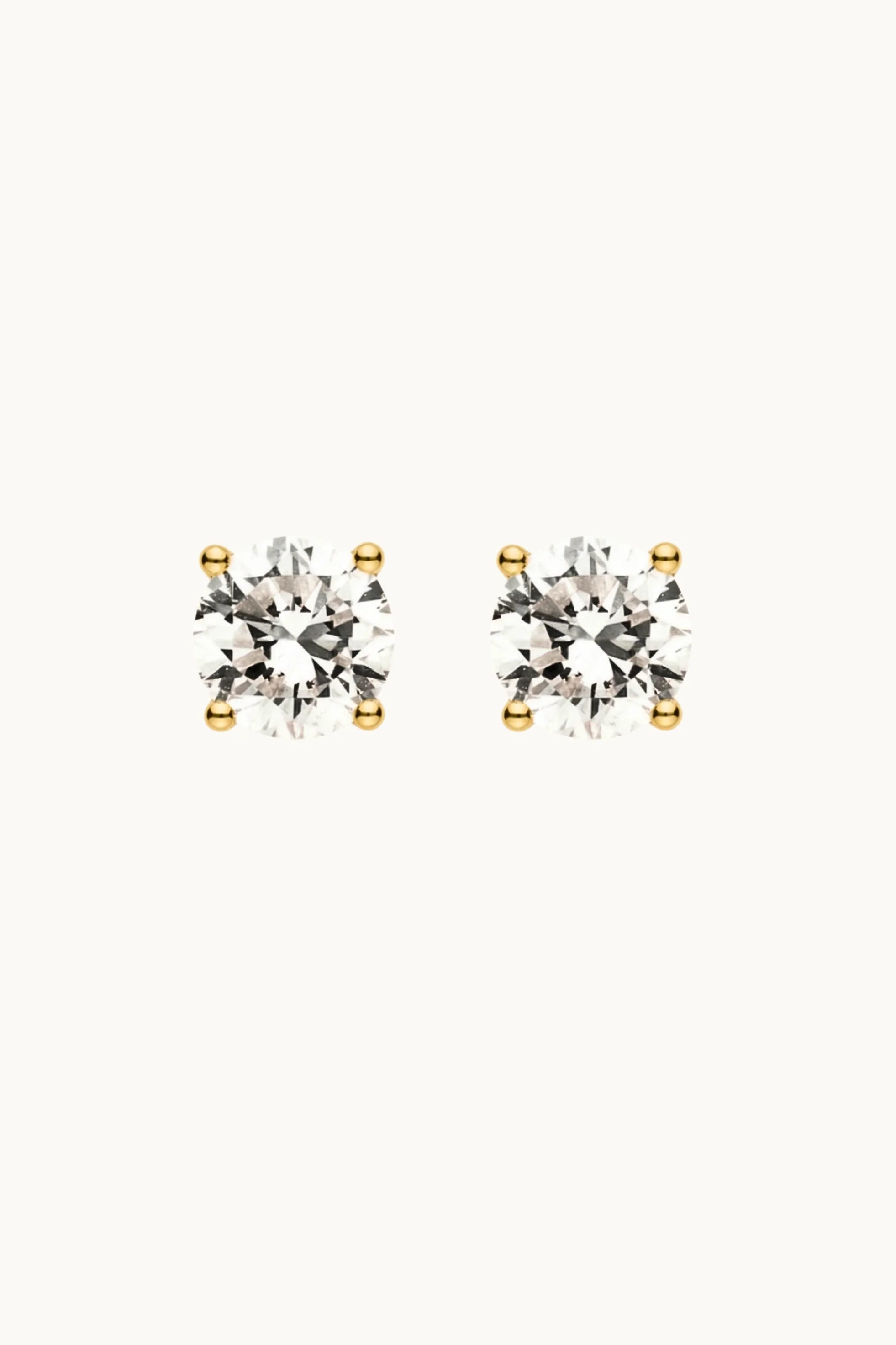 Dear Darling Berlin  Oorbellen Met Diamanten Lou-Stijl 14 Karaats Echt Goud