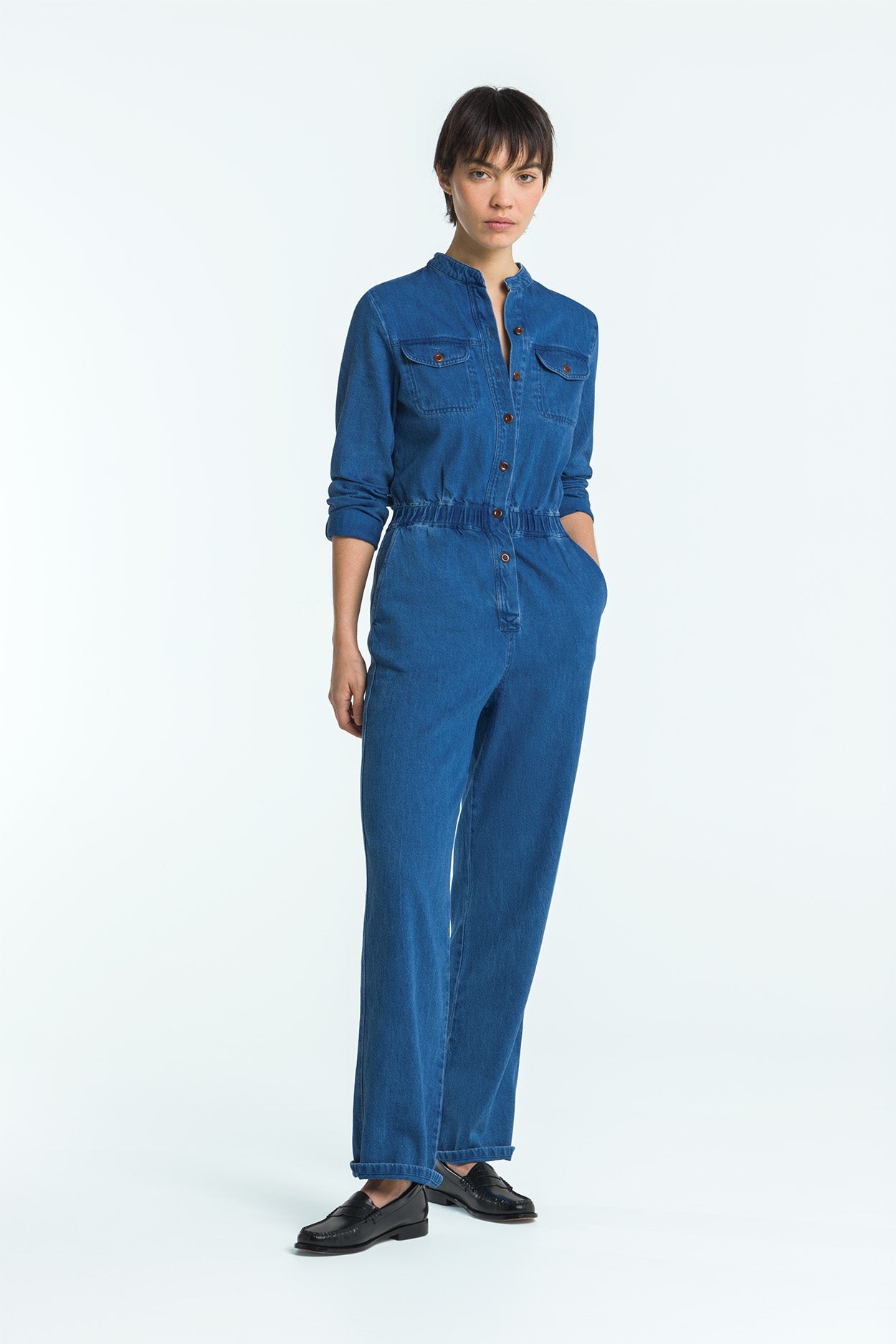 Kings of Indigo  Jumpsuit Mid Quennell Ankan Blauw