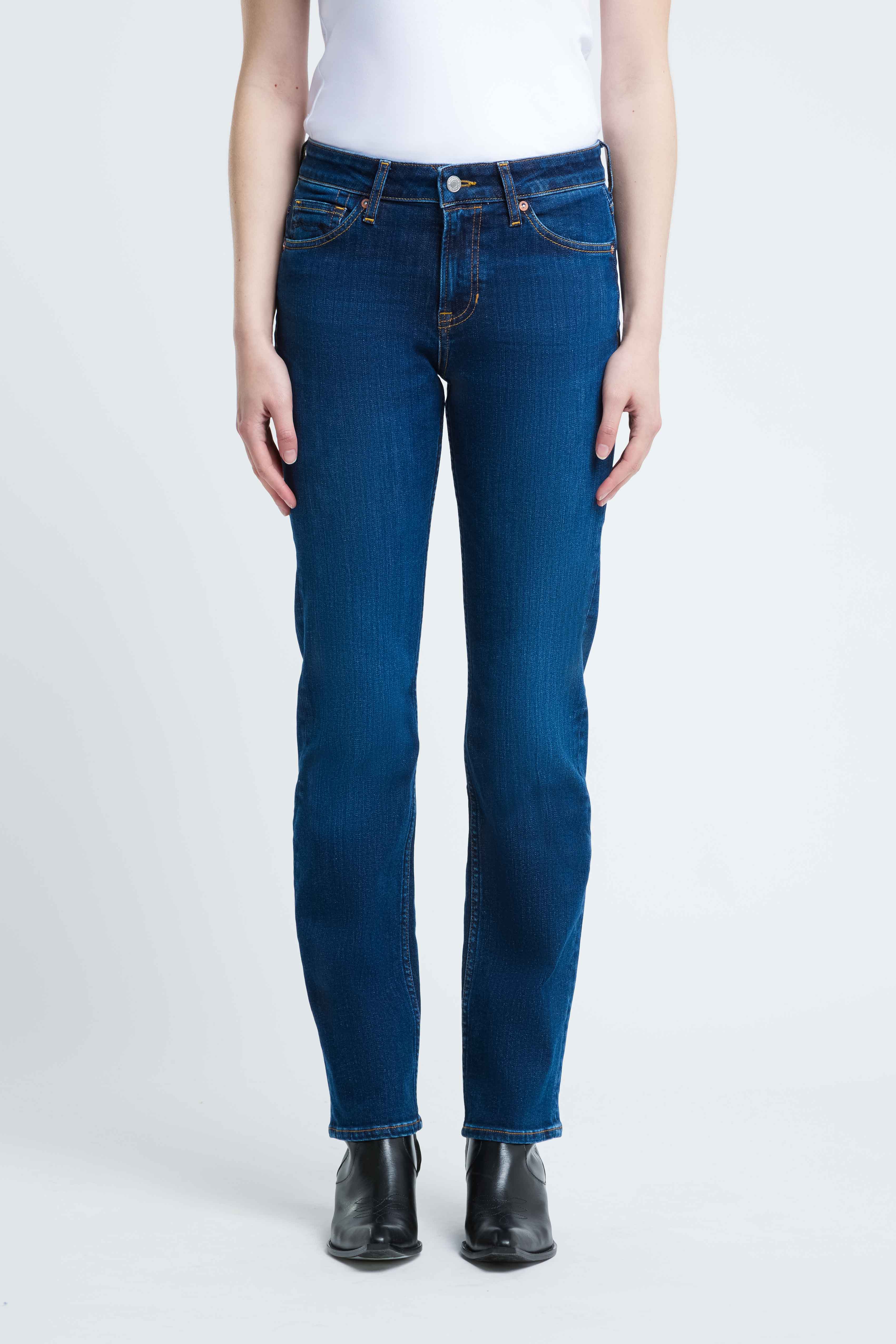 Kings of Indigo  Emiko Eldorado Jeans, Washed Donkerblauw
