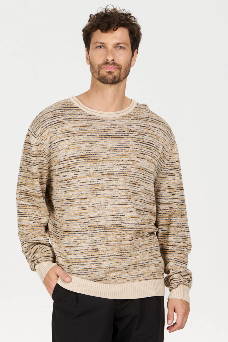 KOMODO mannen vegan Trui Marcus Beige