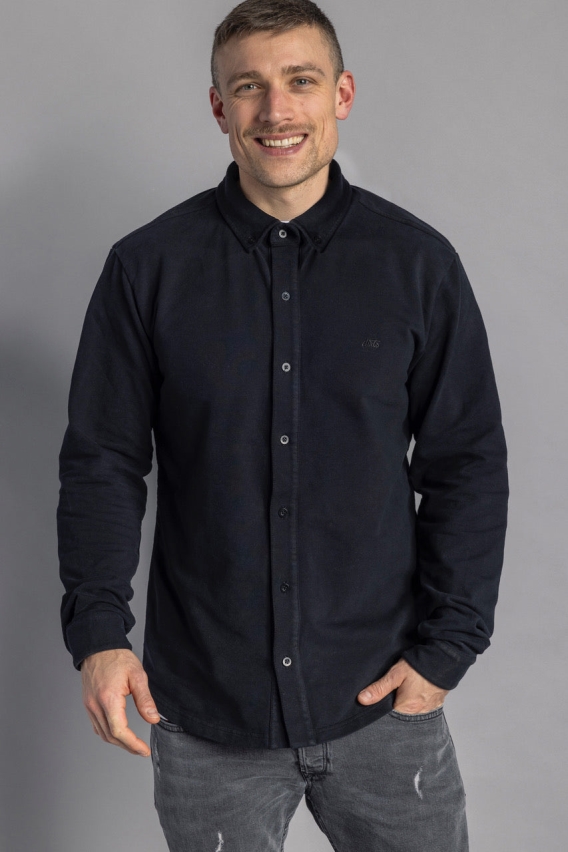 DIRTS mannen vegan Jersey Shirt Ash Black