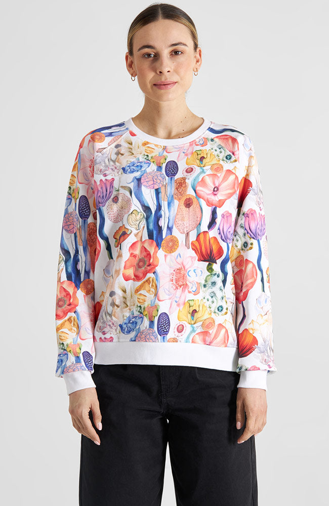 DEDICATED  Sweatshirt Ystad Fantasy Flowers Multicolor
