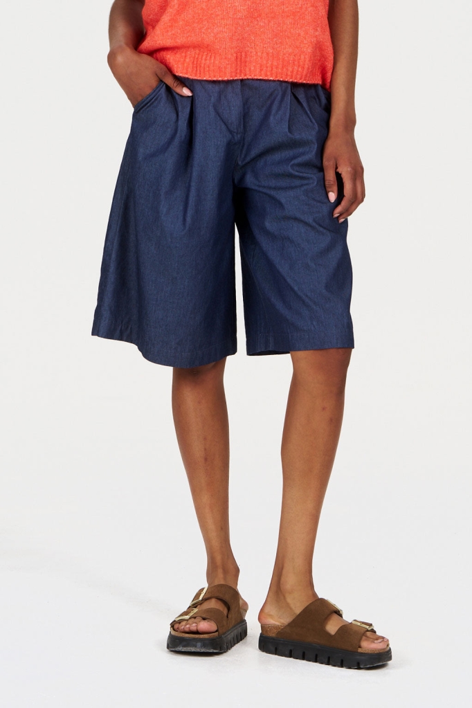 KOMODO  Shorts Liv Mid Wash Blauw