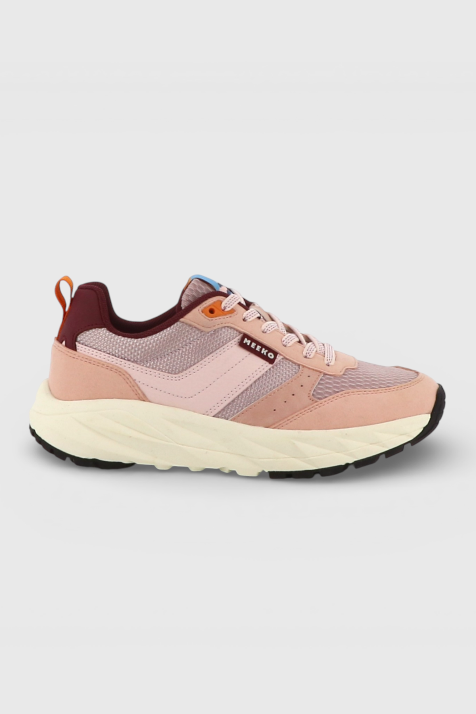 MEEKO mannen vegan Sneakers Pongo Pastelroze