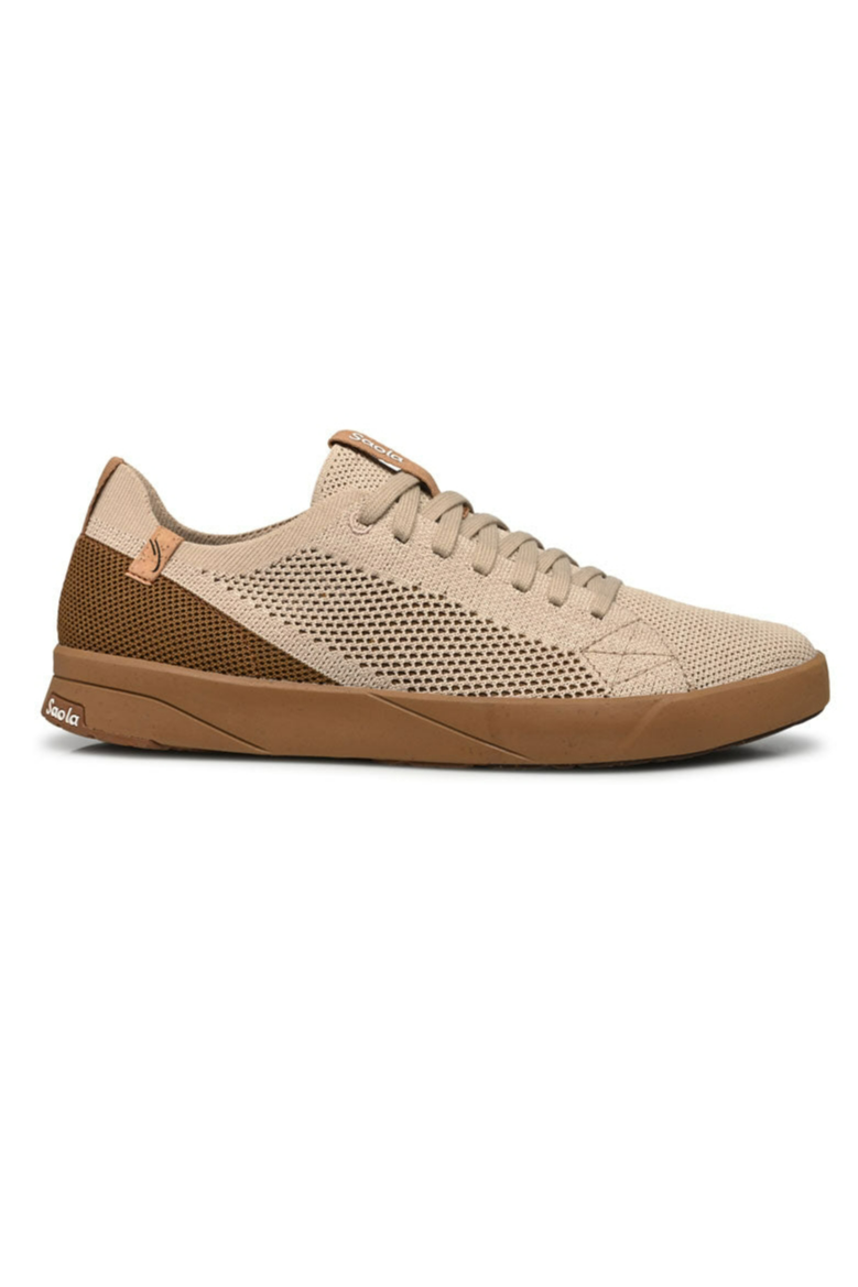 SAOLA mannen vegan Sneakers Heren Cannon Knit 2.0 Cashew
