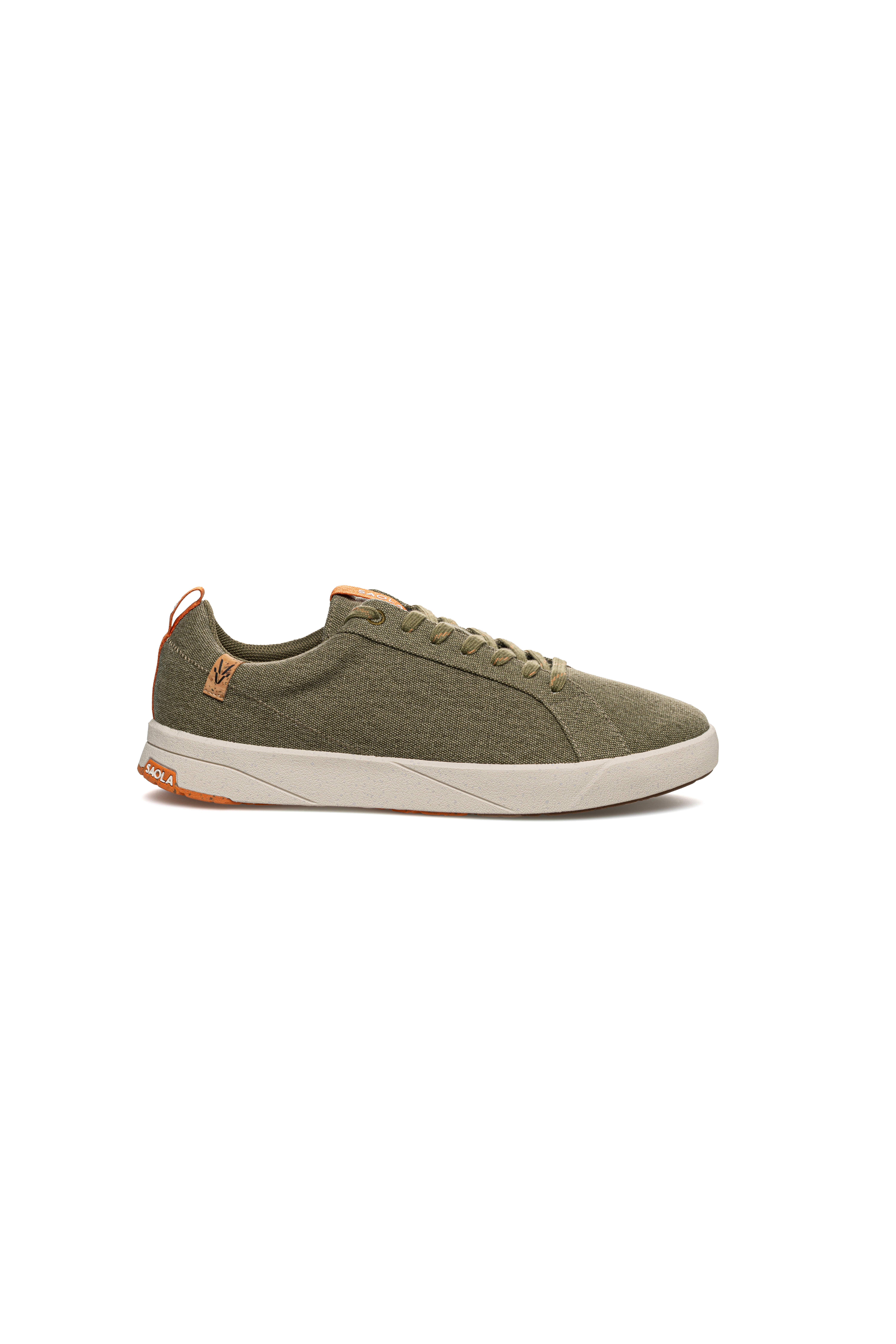 SAOLA mannen vegan Sneakers Voor Heren Cannon Canvas 2.0 Burnt Olive