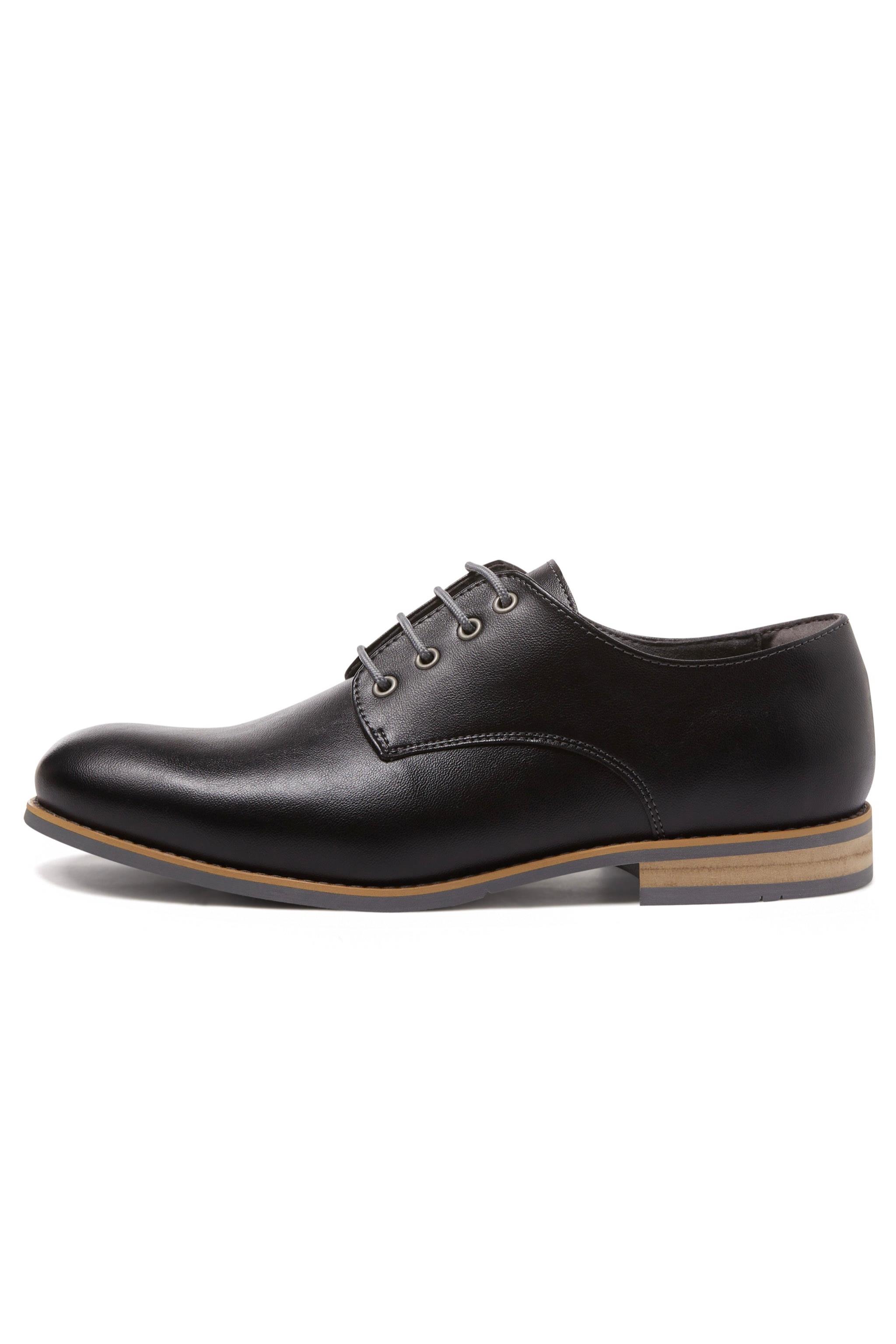 Will's Vegan Store mannen vegan Casual Derby's Zwart