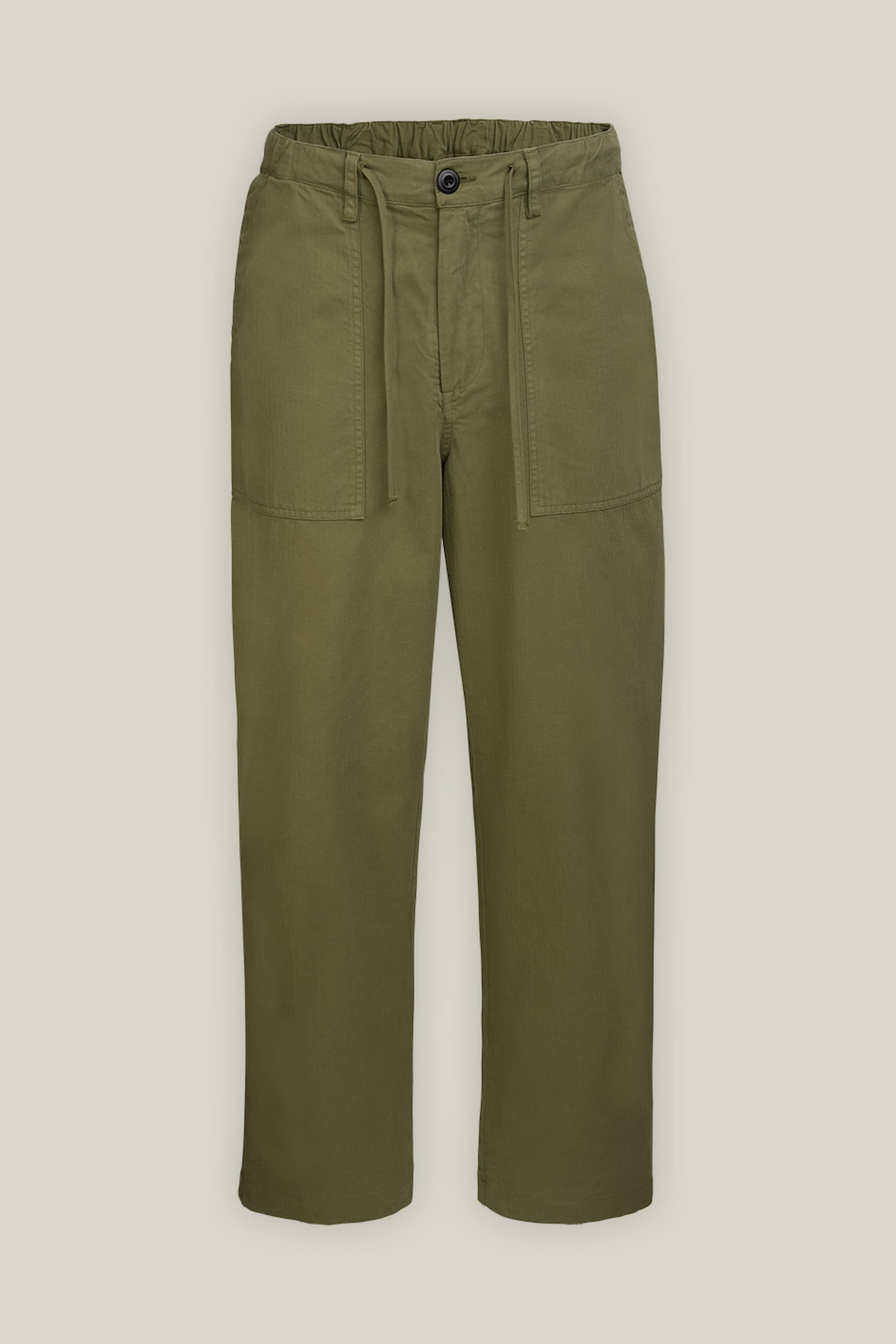 WOTE mannen vegan Utility Broek, Relaxed & Gestructureerd, Olijfgroen