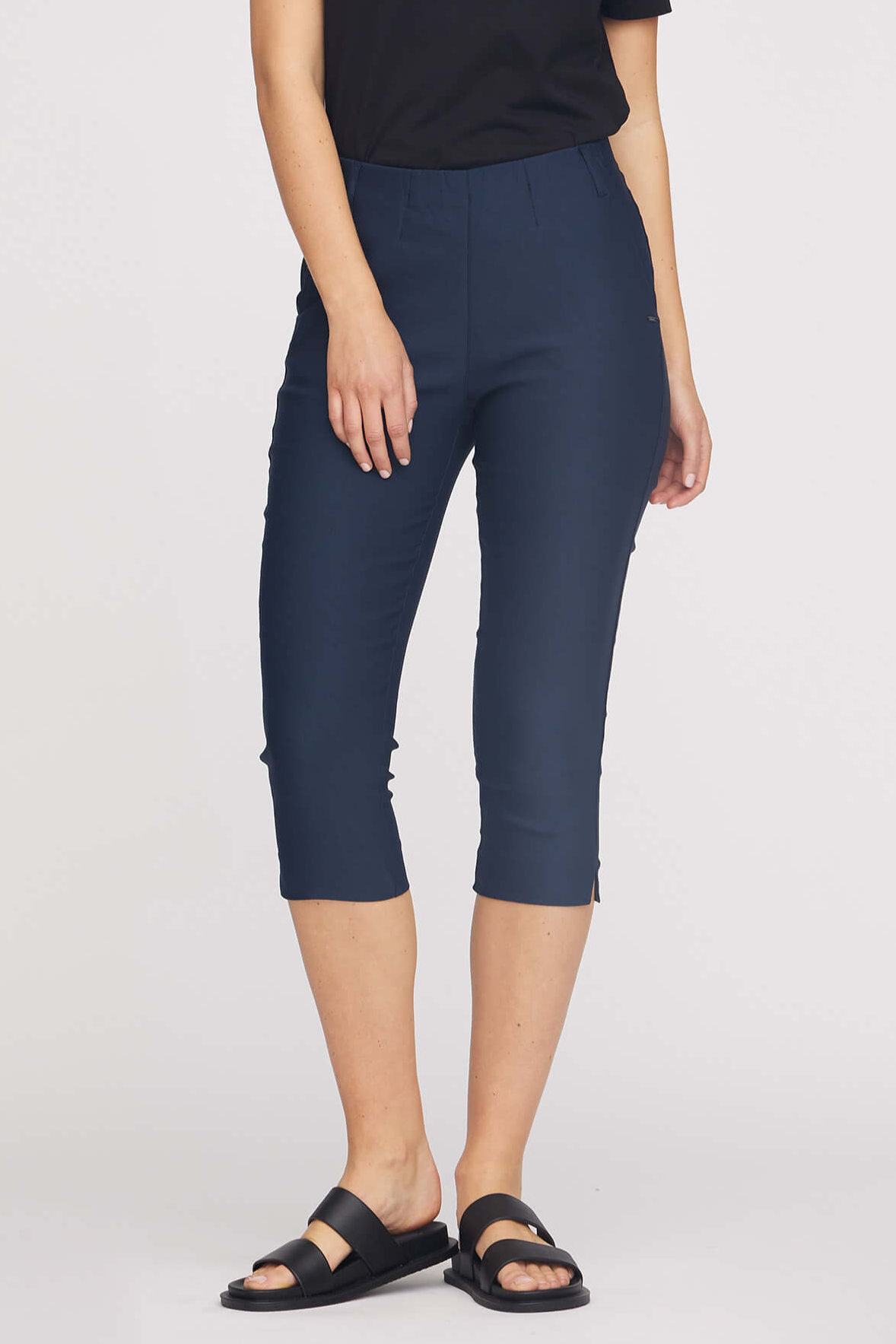 LAURIE  Broek Elizabeth Slim Capri Ml Marineblauw