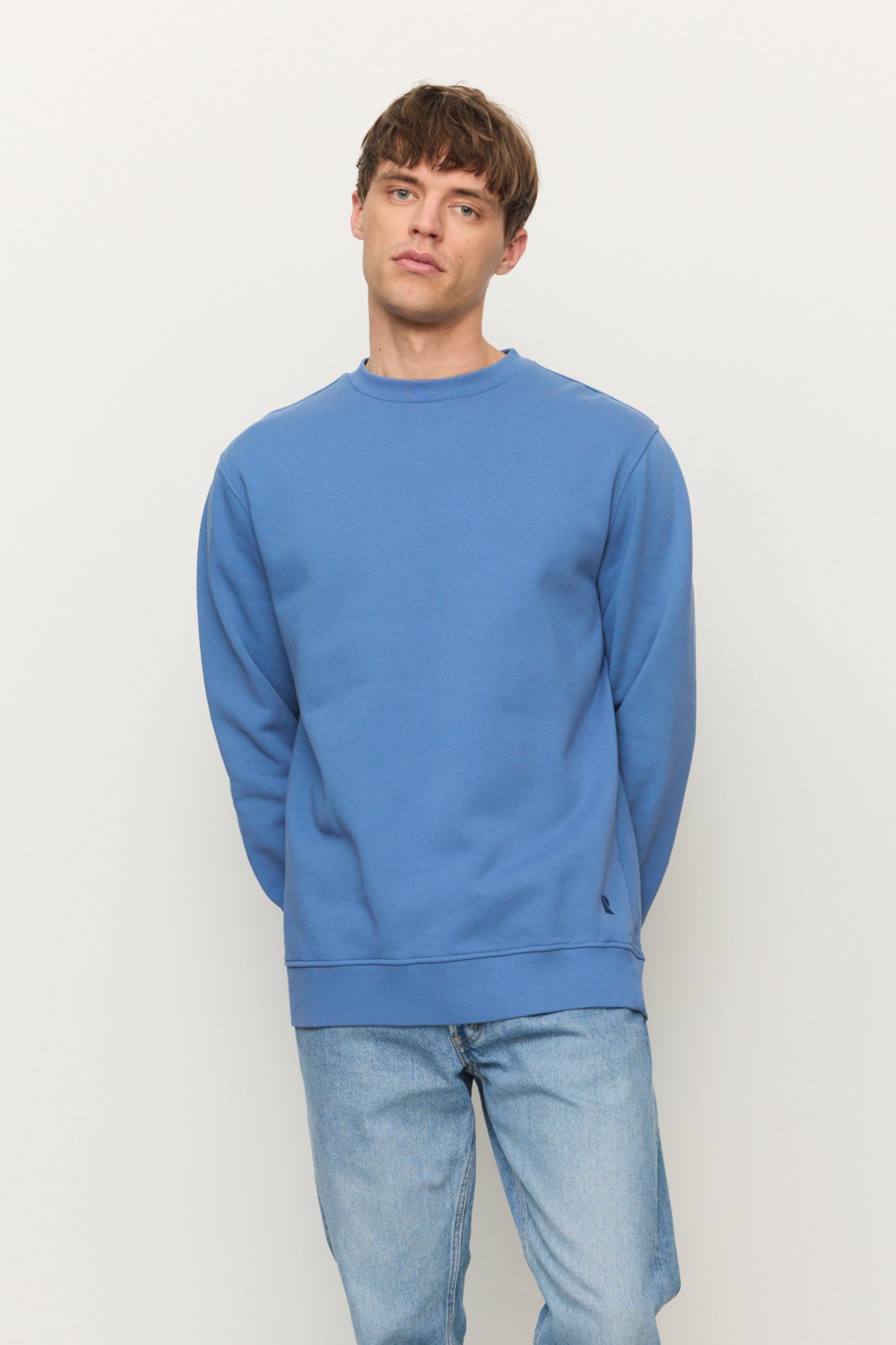 Recolution mannen vegan Sweatshirt Tamarillo Elektrisch Blauw
