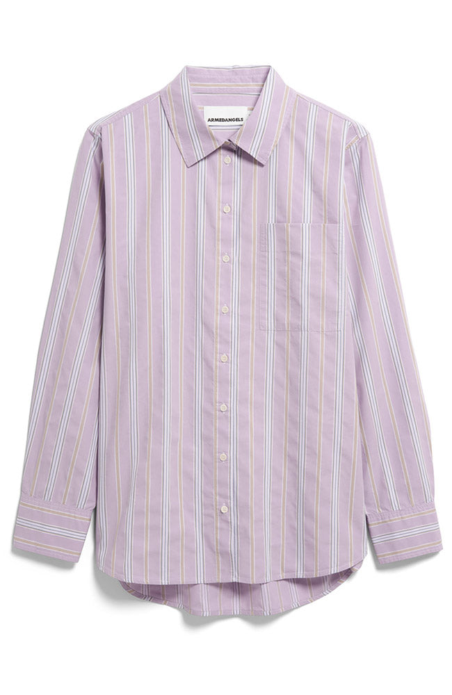 ARMEDANGELS  Blouse Striped Moonlit Lilac