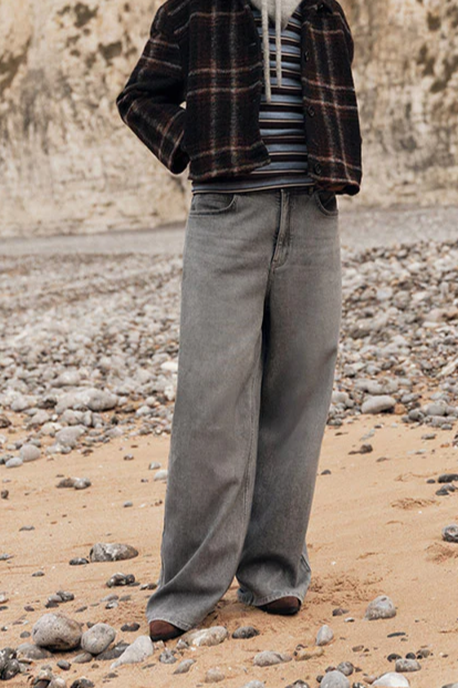 Lanius  Jeans Coast Loose Fit Lichtgrijs