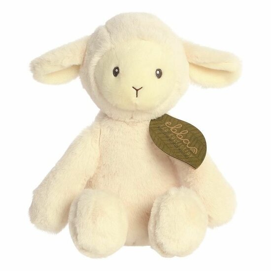 Ebba Eco knuffeldier van gerecycled materiaal - Lam Laurin 32cm