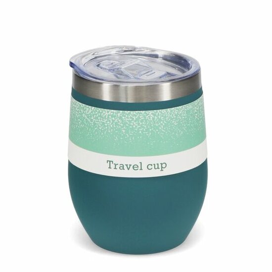 REX London Travel Cup 350ml Petrol - RVS Thermobeker met afsluitbaar deksel