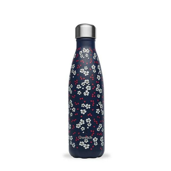 Qwetch Insulated Stainless steel Bottle 500ml Hanami Blue