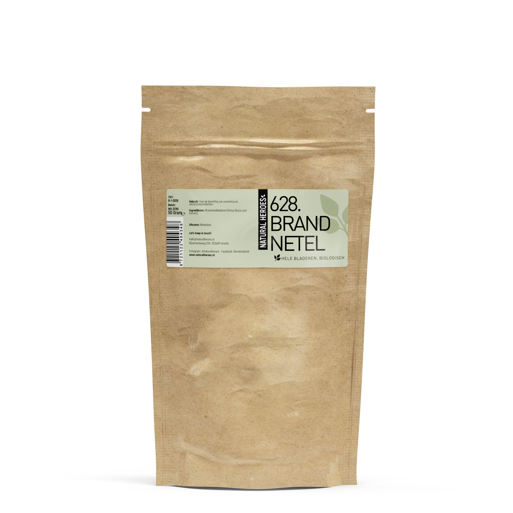 Brandnetel (Gedroogd, Hele Bladeren) - Biologisch