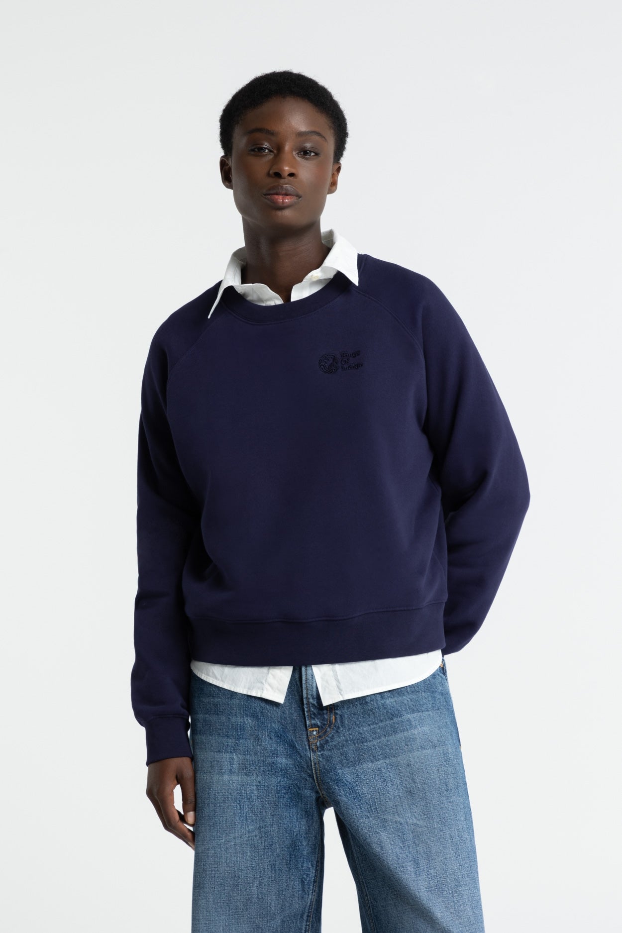Kings of Indigo  Sweatshirt Tajima Donkerblauw
