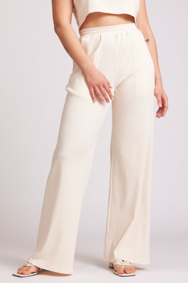 BaÃ¬ge the Label  Broek Wijde Pijpen Betsy Natural