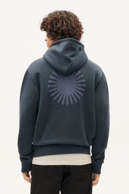 Thinking MU mannen vegan Hoodie Simon Graphite Donkergrijs