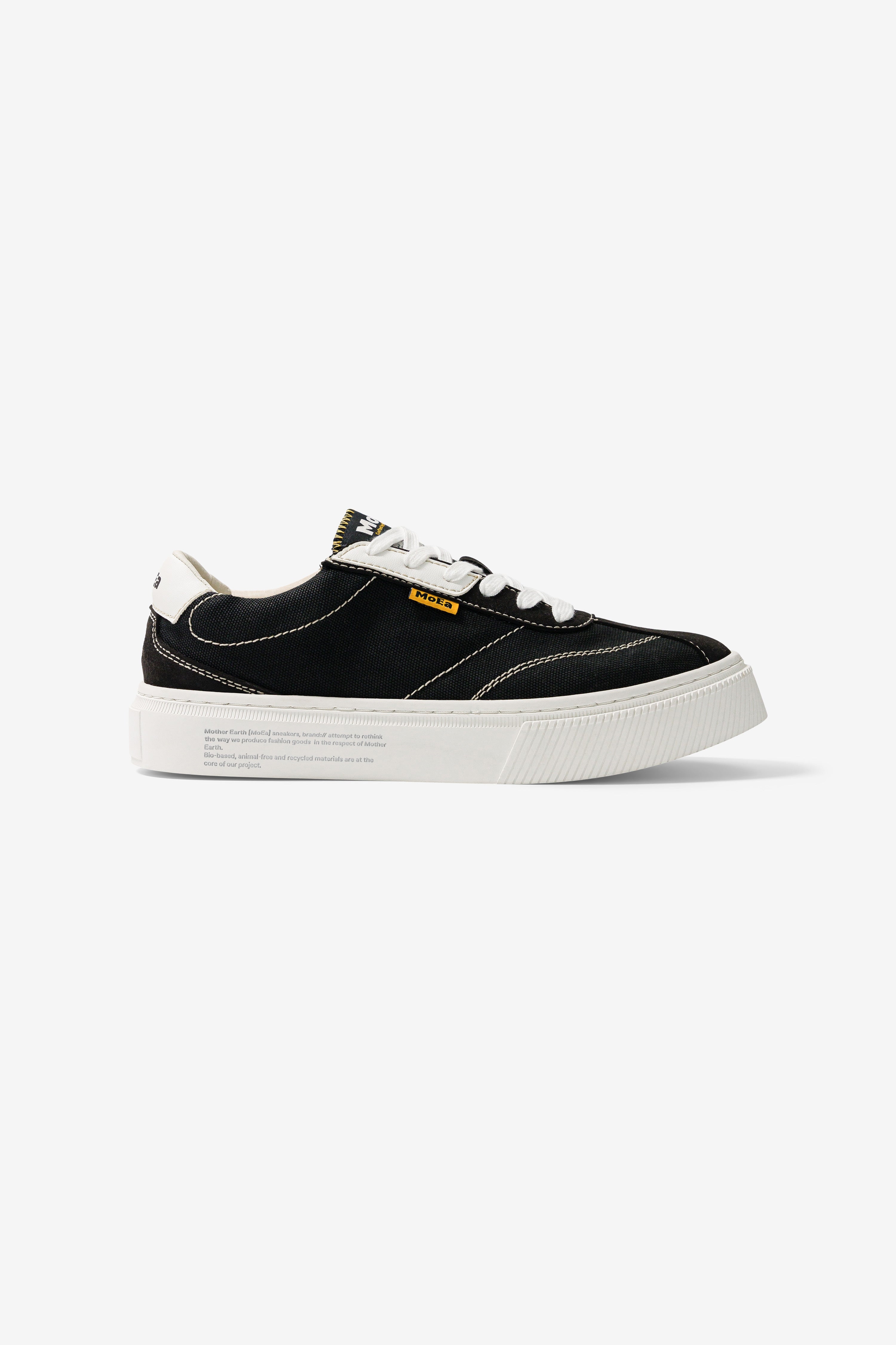 MoEa mannen vegan Sneakers Gen4 Banaan Zwart & Wit