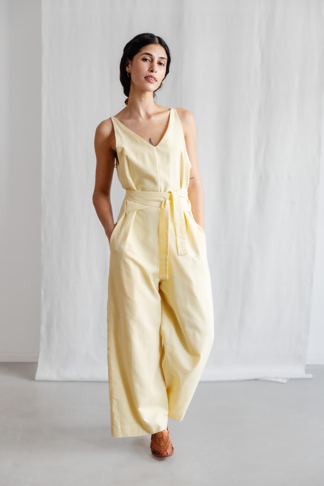 Jyoti - Fair Works  Jumpsuit Parvi Citroengeel