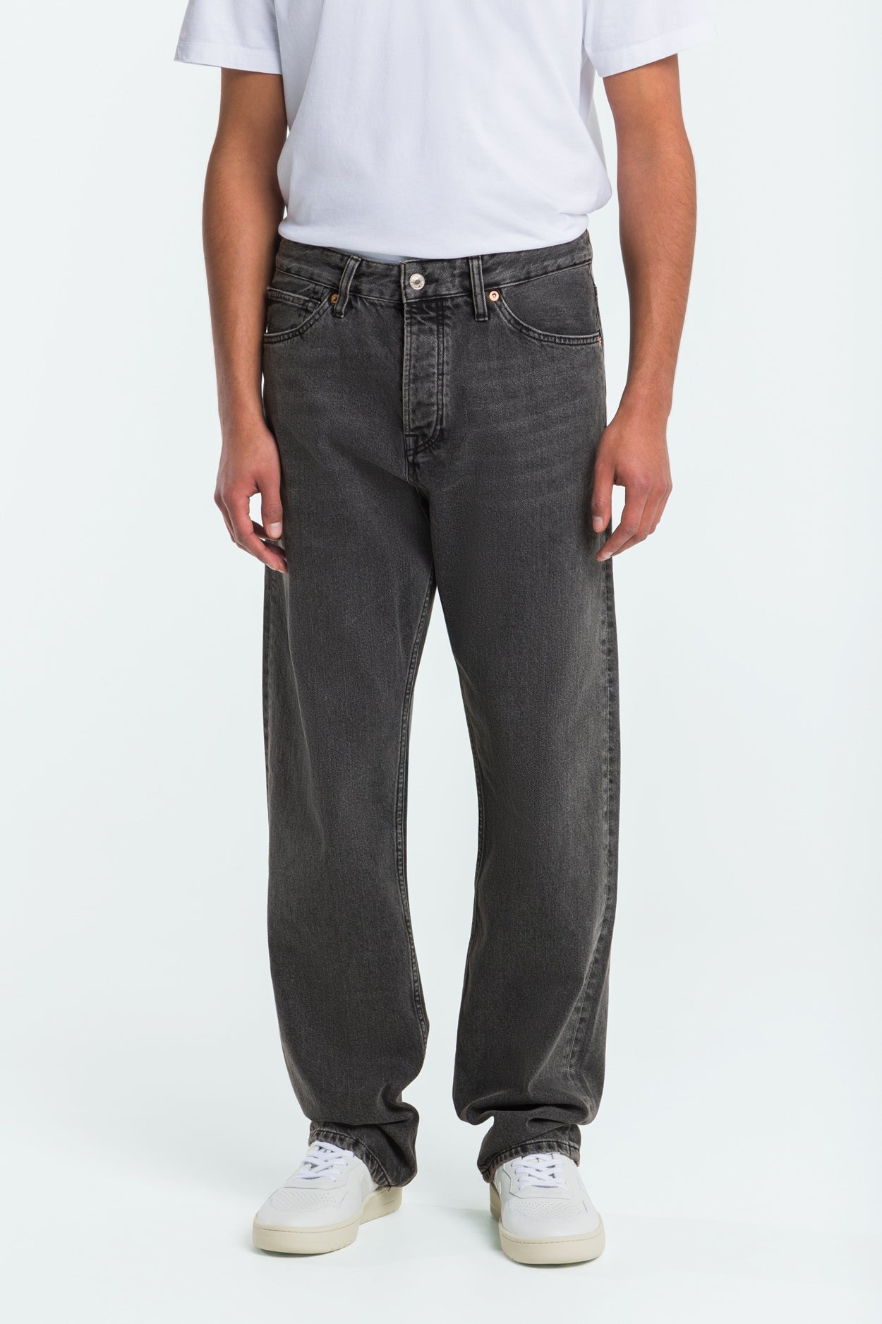 Kings of Indigo mannen vegan Jeans Roy Washed Holo Grijs