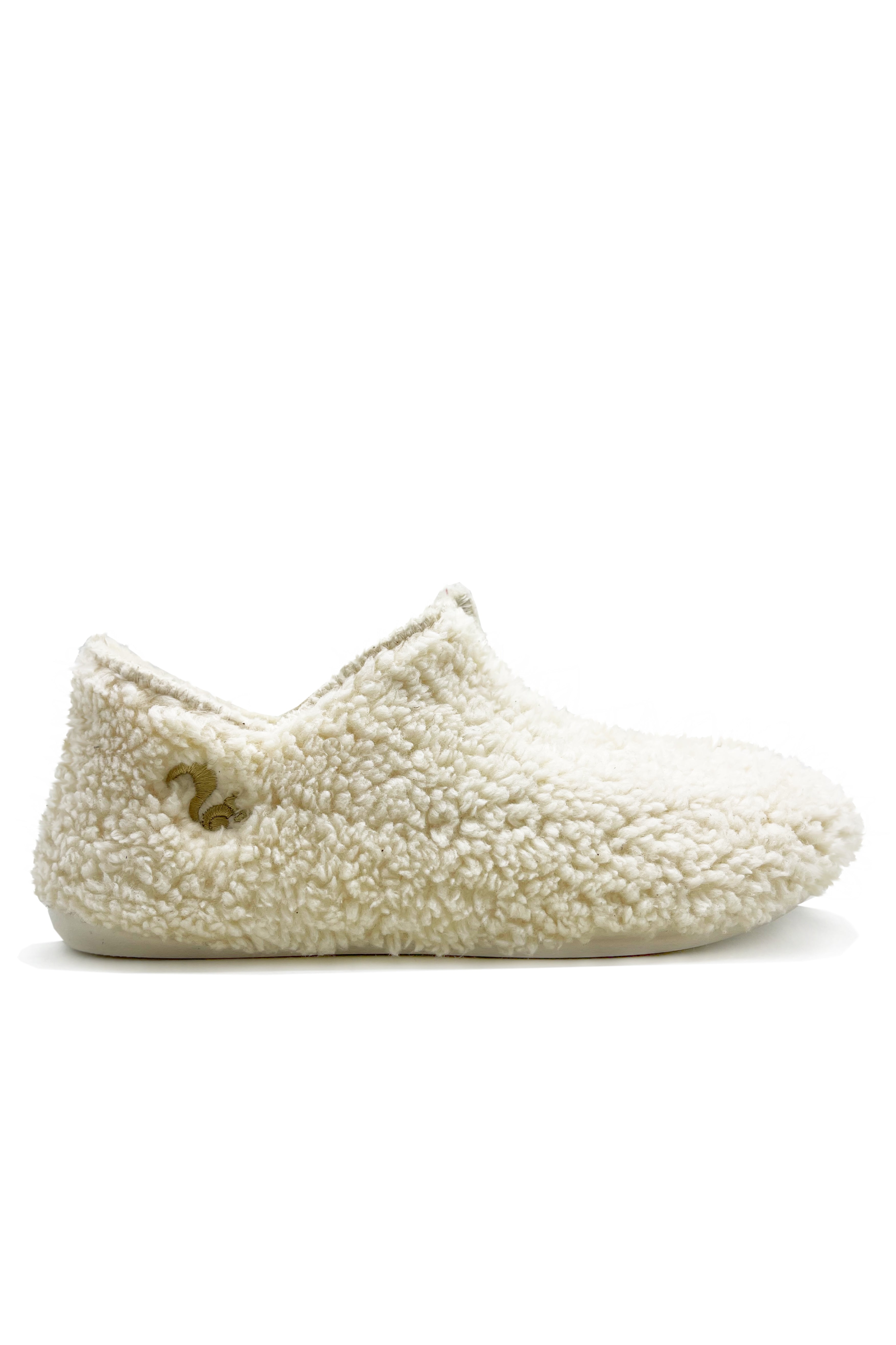 thies  Pantoffel Laarzen Biologisch Teddy Gebroken Wit