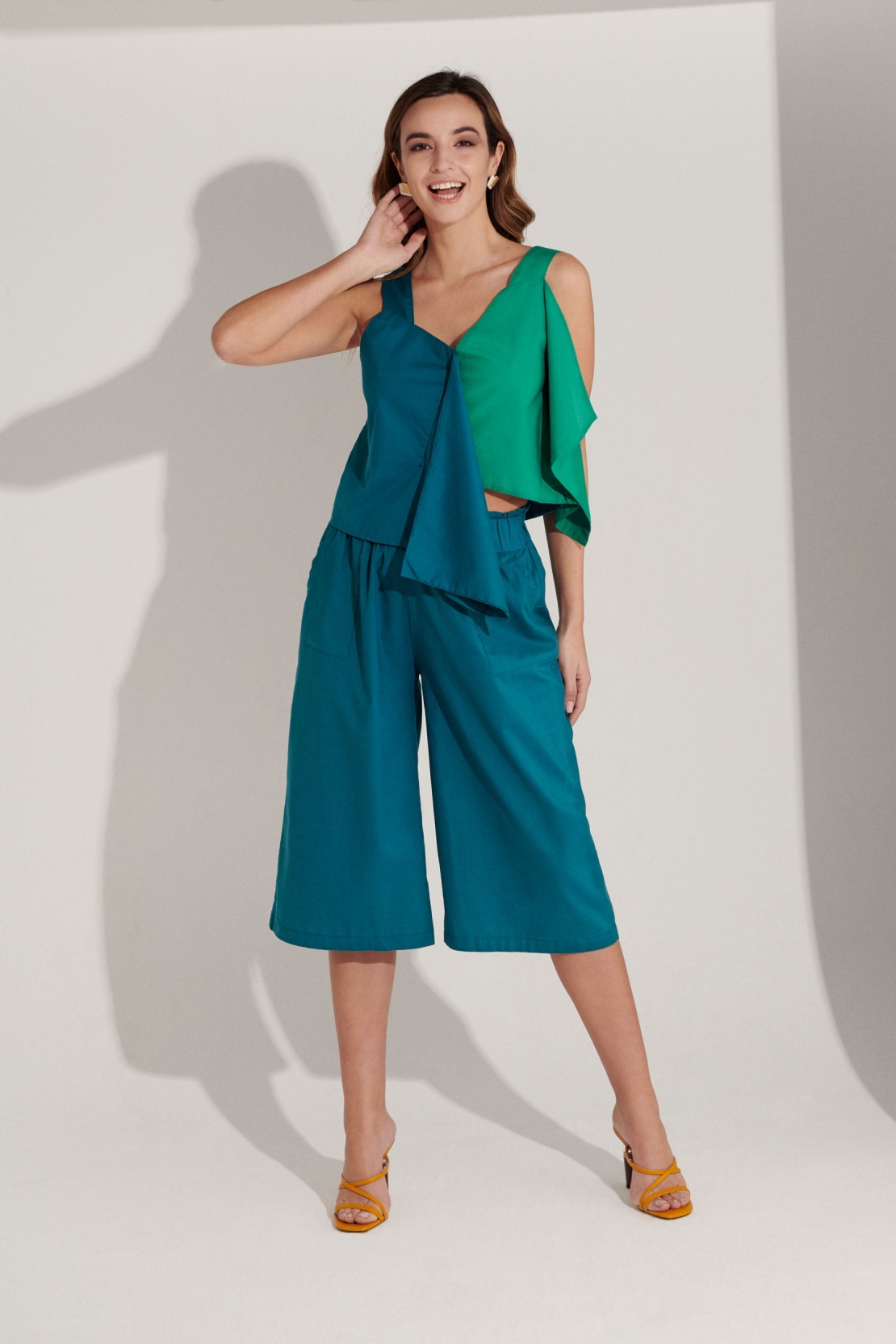 M.R BRAVO  Broek Haydee Oceaanblauw
