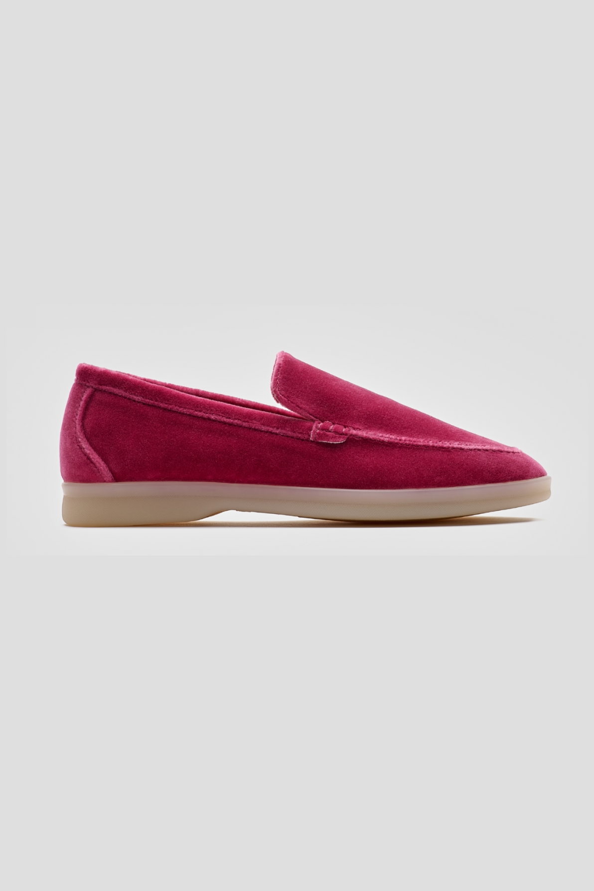 Solari Milano  Loafer Fluweel Roze