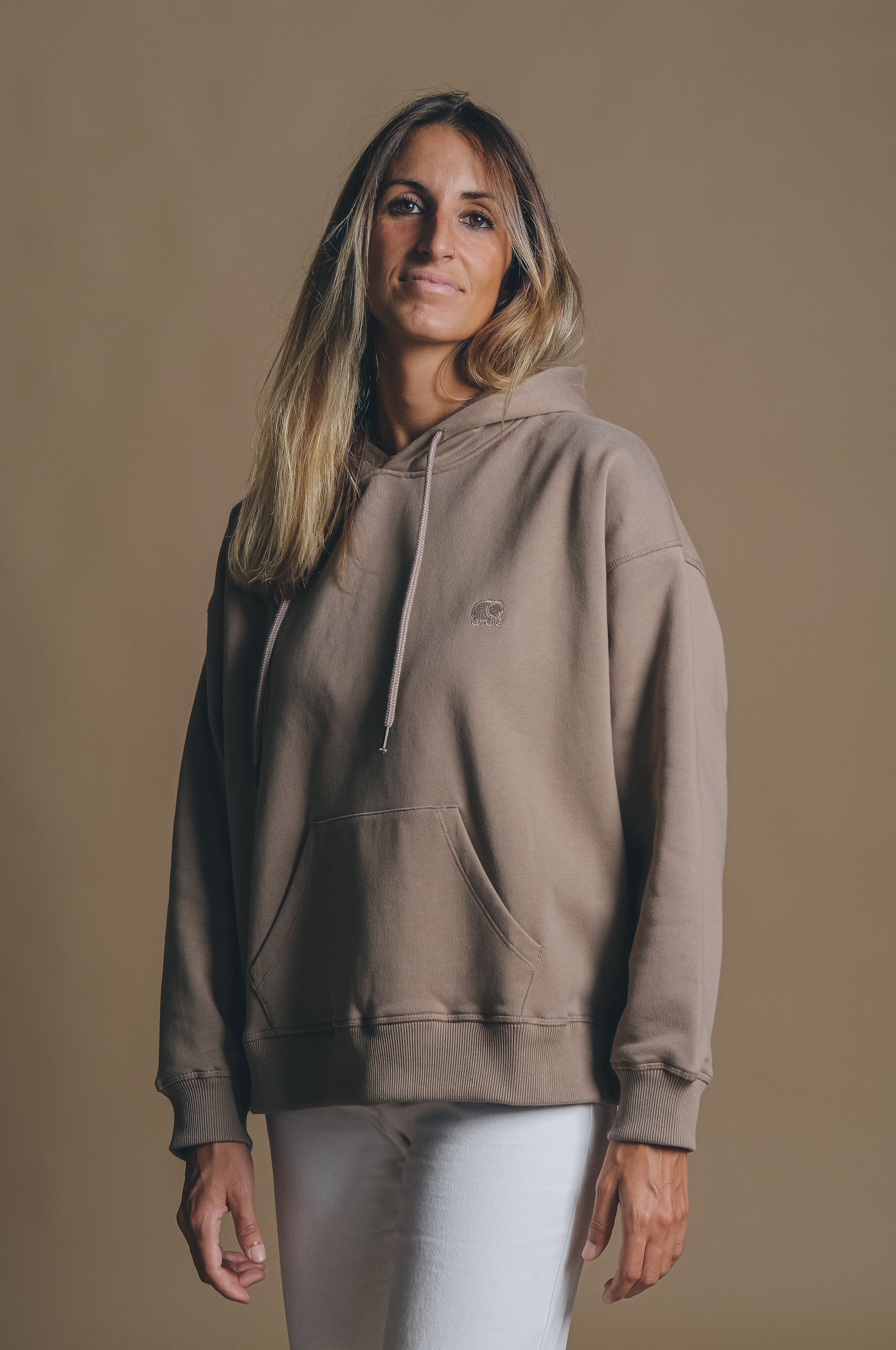 Trendsplant  Oversized Hoodie Essential Woestijn Taupe Beige